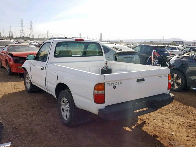 5TENL42N64Z465515 - 2004 TOYOTA TACOMA WHITE photo 3