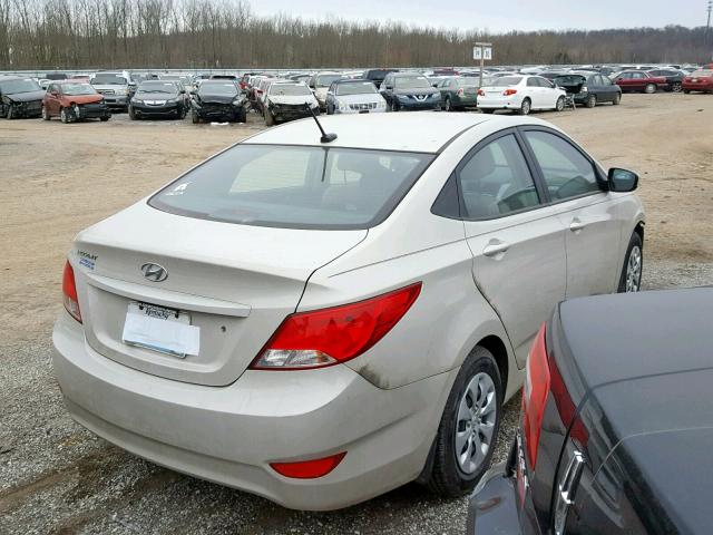 KMHCT4AE2GU162572 - 2016 HYUNDAI ACCENT SE WHITE photo 4