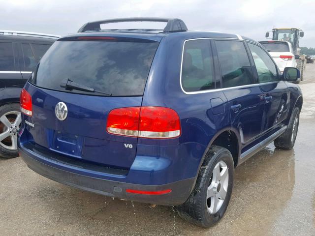 WVGBC67L64D015213 - 2004 VOLKSWAGEN TOUAREG 3. BLUE photo 4