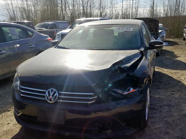 1VWAT7A34EC090222 - 2014 VOLKSWAGEN PASSAT S BLACK photo 2