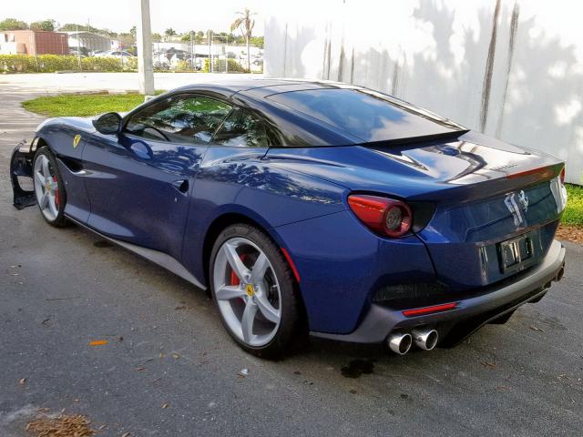 ZFF89FPA7K0241004 - 2019 FERRARI PORTOFINO BLUE photo 3