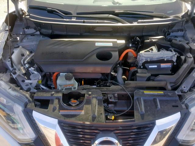 5N1ET2MT7HC783515 - 2017 NISSAN ROGUE SV H SILVER photo 7