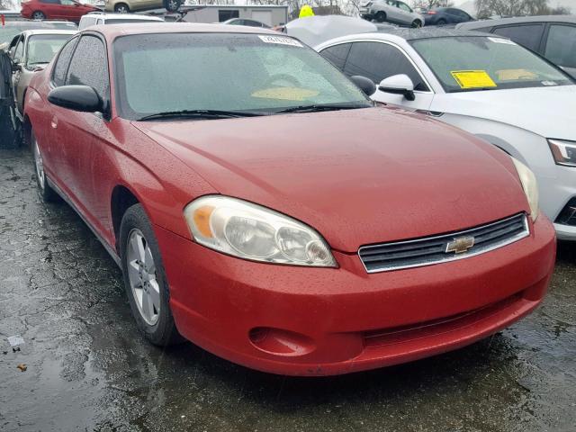 2G1WM15K569274154 - 2006 CHEVROLET MONTE CARL 勃艮第红 照片 1