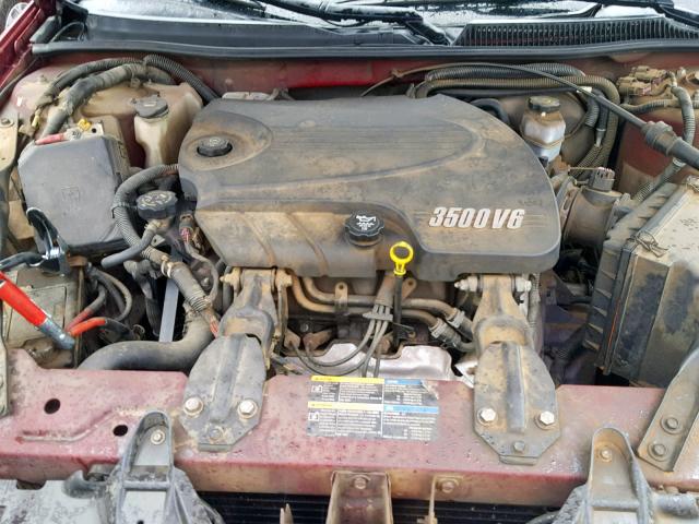 2G1WM15K569274154 - 2006 CHEVROLET MONTE CARL 勃艮第红 照片 7