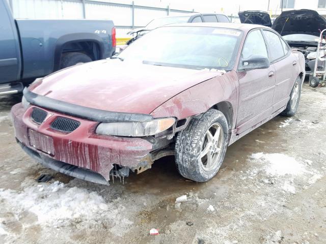 1G2WP52K82F210948 - 2002 PONTIAC GRAND PRIX MAROON photo 2