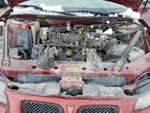 1G2WP52K82F210948 - 2002 PONTIAC GRAND PRIX MAROON photo 7