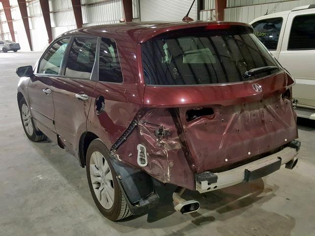 5J8TB1H20AA003335 - 2010 ACURA RDX RED photo 3