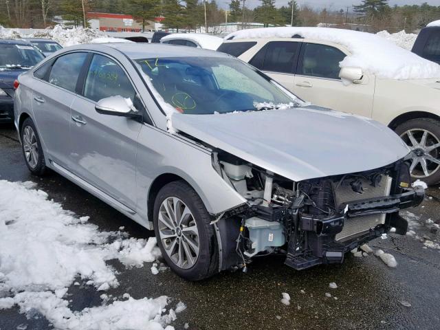 5NPE34AF7FH093389 - 2015 HYUNDAI SONATA SPO SILVER photo 1