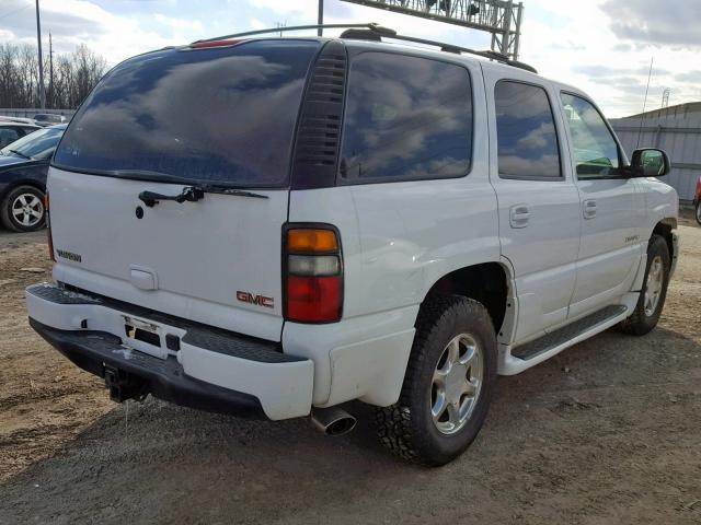 1GKEK63U64J175231 - 2004 GMC YUKON DENA WHITE photo 4