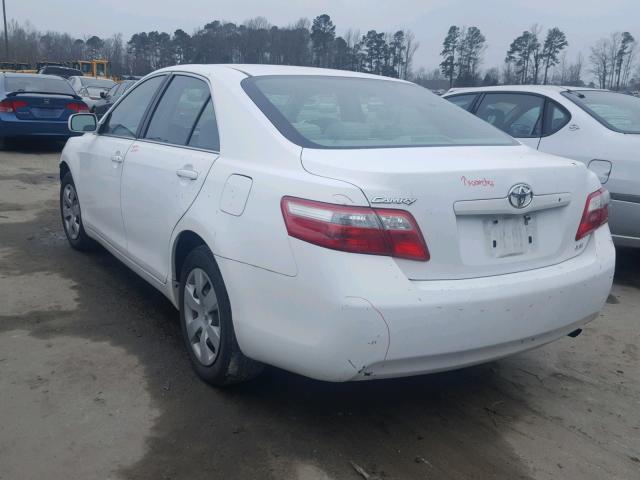 4T1BE46K27U557372 - 2007 TOYOTA CAMRY WHITE photo 3