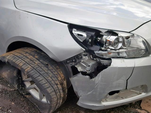 1G11D5RR7DF112507 - 2013 CHEVROLET MALIBU 1LT ვერცხლისფერი ფოტო 9