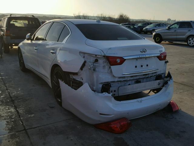 JN1BV7AP8FM333579 - 2015 INFINITI Q50 BASE WHITE photo 3