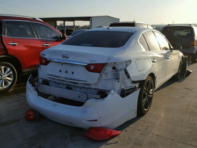 JN1BV7AP8FM333579 - 2015 INFINITI Q50 BASE WHITE photo 4