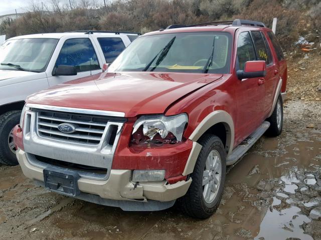 1FMEU74E69UA06637 - 2009 FORD EXPLORER E RED photo 2