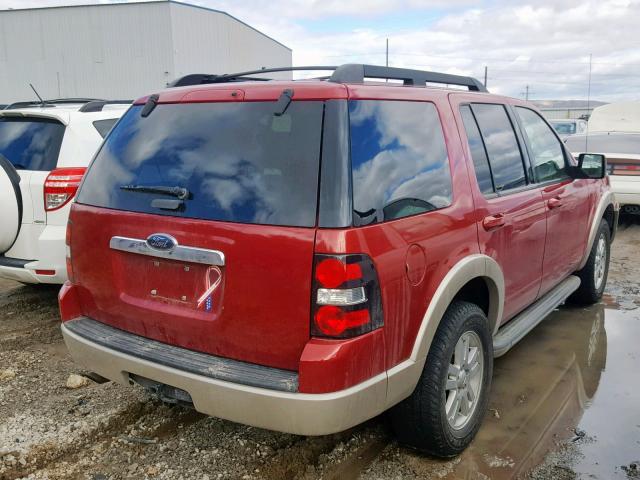 1FMEU74E69UA06637 - 2009 FORD EXPLORER E RED photo 4