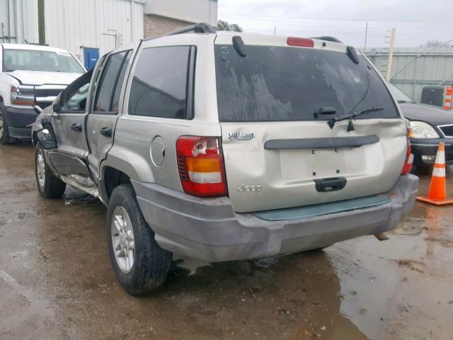 1J4GX48S93C506141 - 2003 JEEP GRAND CHER GRAY photo 3