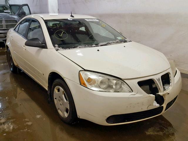 1G2ZF57B684154778 - 2008 PONTIAC G6 VALUE L WHITE photo 1