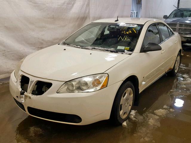 1G2ZF57B684154778 - 2008 PONTIAC G6 VALUE L WHITE photo 2