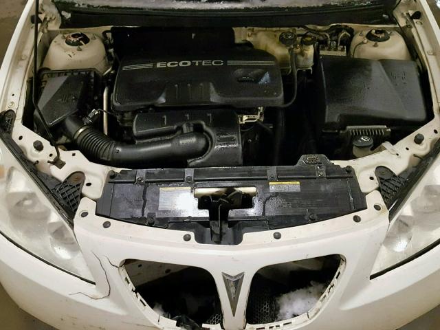 1G2ZF57B684154778 - 2008 PONTIAC G6 VALUE L WHITE photo 7