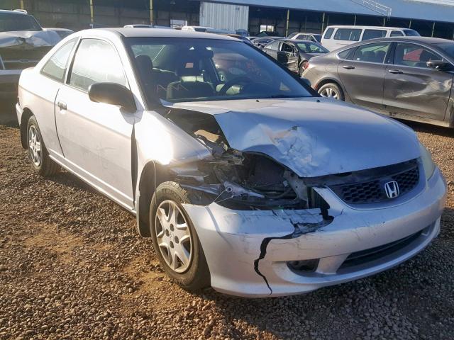 1HGEM22314L039148 - 2004 HONDA CIVIC DX V SILVER photo 1