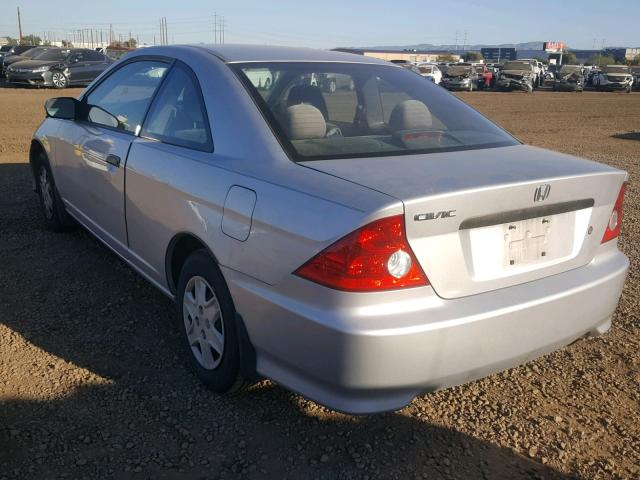 1HGEM22314L039148 - 2004 HONDA CIVIC DX V SILVER photo 3