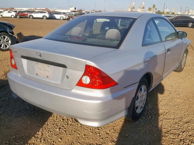 1HGEM22314L039148 - 2004 HONDA CIVIC DX V SILVER photo 4