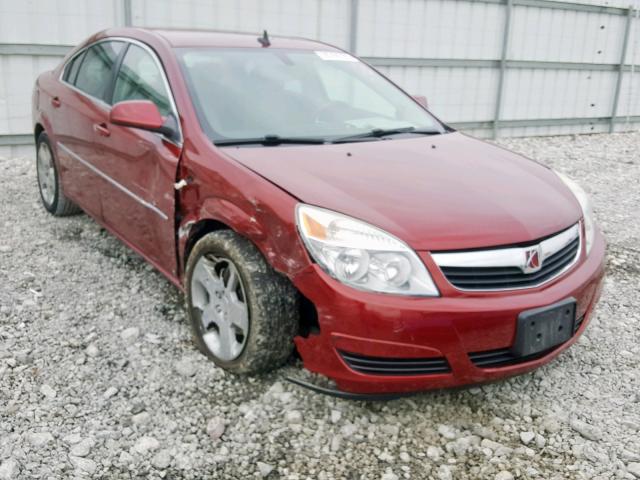 1G8ZS57B08F261430 - 2008 SATURN AURA XE RED photo 1