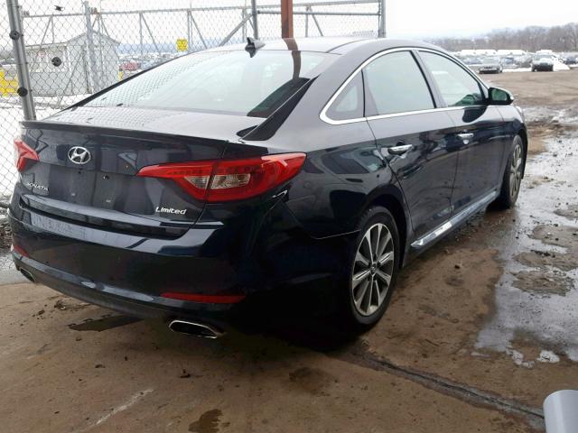 5NPE34AF8GH318341 - 2016 HYUNDAI SONATA SPO BLACK photo 4