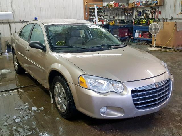 1C3EL56R74N111030 - 2004 CHRYSLER SEBRING LX GOLD photo 1