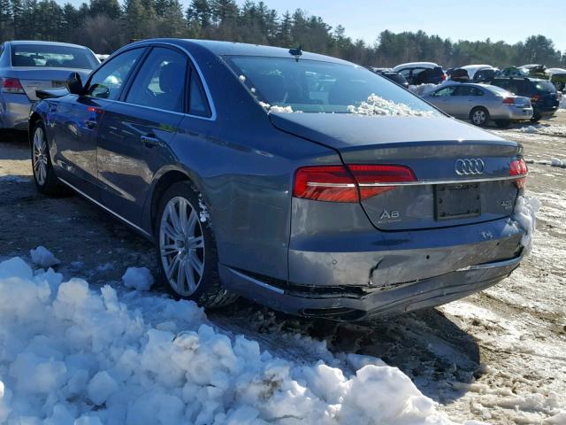 WAUJ2AFD5FN022048 - 2015 AUDI A8 QUATTRO GRAY photo 3