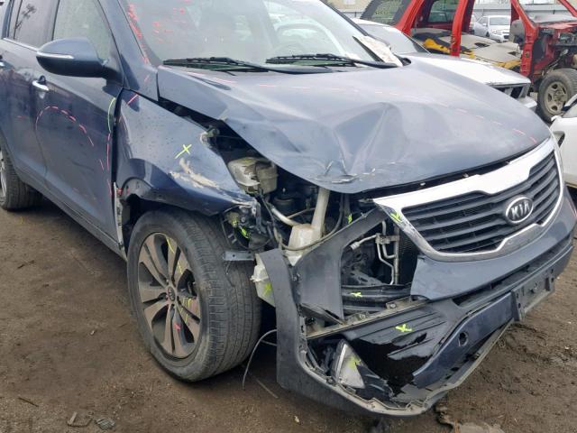 KNDPC3A29B7098981 - 2011 KIA SPORTAGE E BLUE photo 9