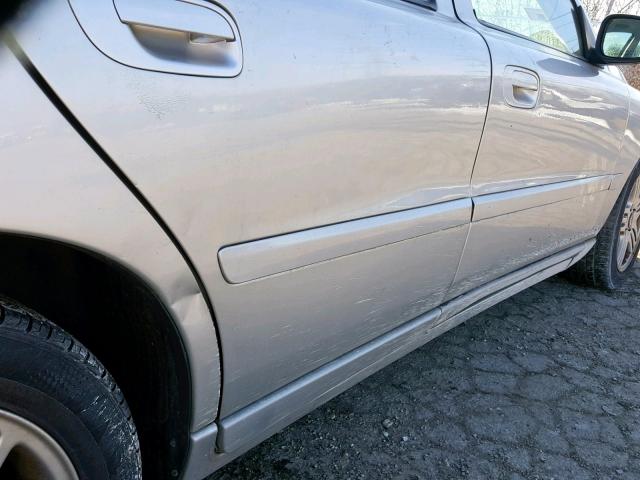 YV1RS592682687854 - 2008 VOLVO S60 2.5T SILVER photo 9