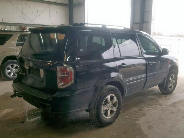 5FNYF28398B001267 - 2008 HONDA PILOT SE BLACK photo 4