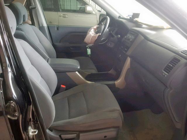 5FNYF28398B001267 - 2008 HONDA PILOT SE BLACK photo 5