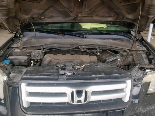 5FNYF28398B001267 - 2008 HONDA PILOT SE BLACK photo 7