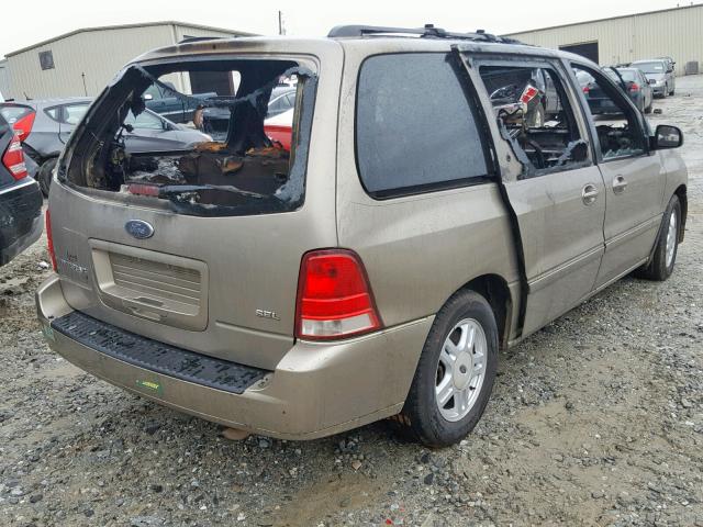 2FMZA52244BA39786 - 2004 FORD FREESTAR S GOLD photo 4