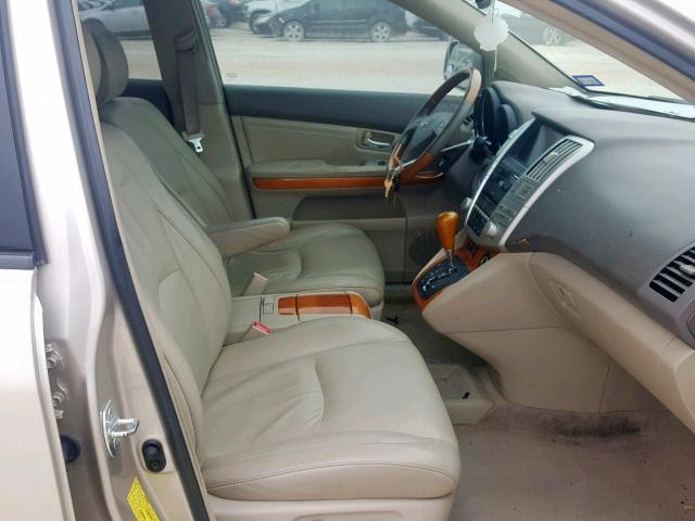 2T2GK31UX7C008954 - 2007 LEXUS RX 350 TAN photo 5