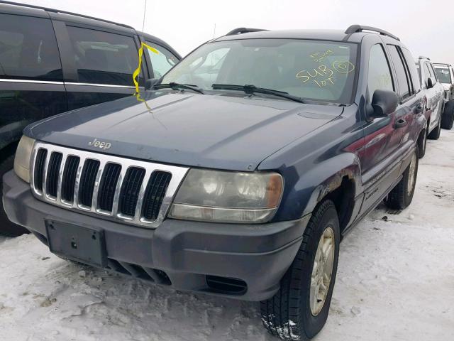 1J4GW48N73C559014 - 2003 JEEP GRAND CHER BLUE photo 2