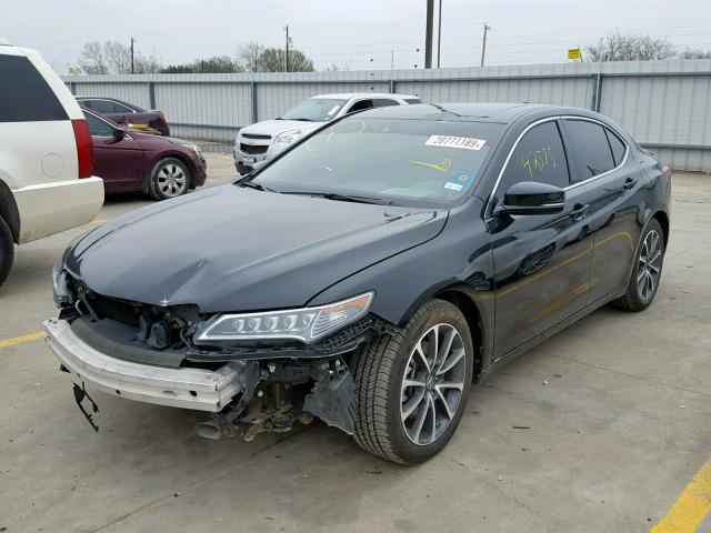 19UUB2F55FA011672 - 2015 ACURA TLX TECH შავი ფოტო 2