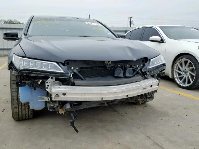 19UUB2F55FA011672 - 2015 ACURA TLX TECH შავი ფოტო 9