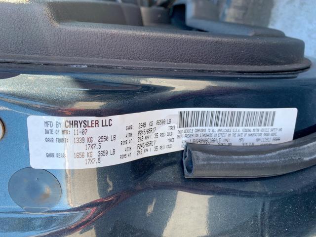 1J8HG48N08C166415 - 2008 JEEP COMMANDER GRAY photo 10