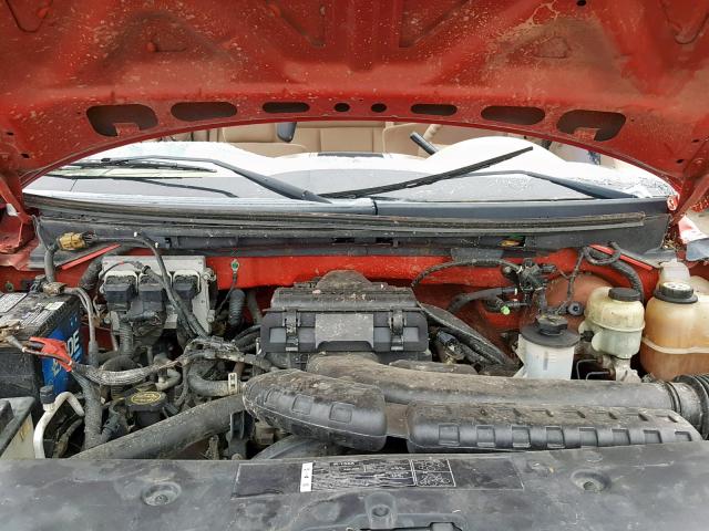 1FTPW14575KE44271 - 2005 FORD F150 SUPER RED photo 7