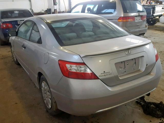 2HGFG12238H003204 - 2008 HONDA CIVIC DX SILVER photo 3