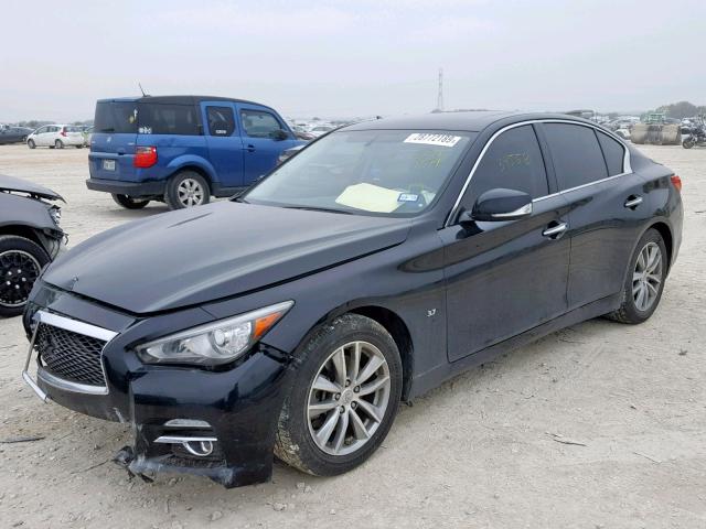 JN1BV7AP3EM691154 - 2014 INFINITI Q50 BASE BLACK photo 2