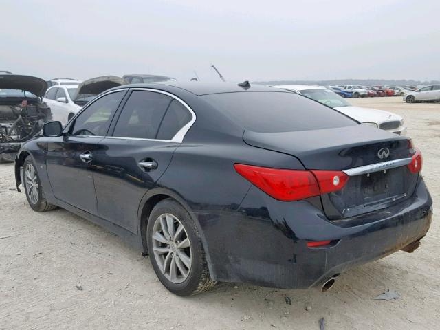 JN1BV7AP3EM691154 - 2014 INFINITI Q50 BASE BLACK photo 3