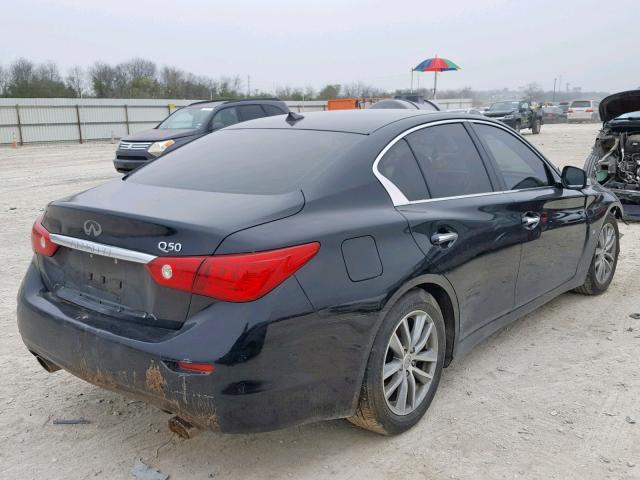 JN1BV7AP3EM691154 - 2014 INFINITI Q50 BASE BLACK photo 4