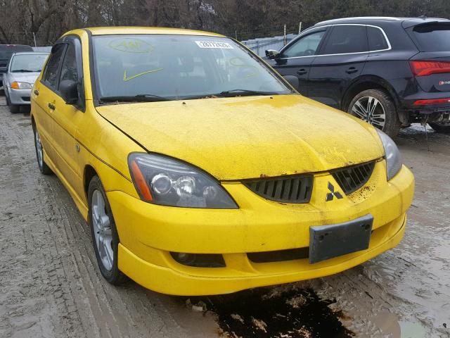 JA3AJ66F45U602124 - 2005 MITSUBISHI LANCER RAL YELLOW photo 1