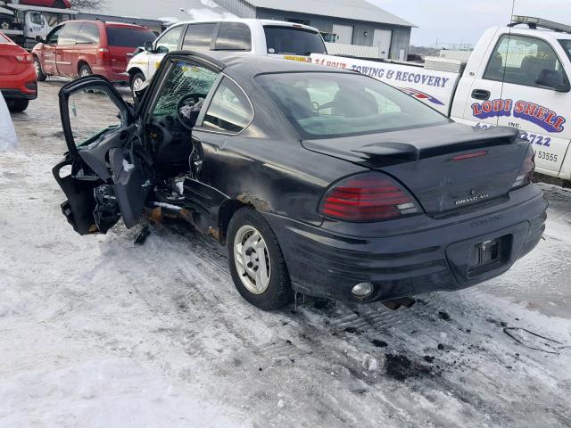 1G2NE12T0XM877941 - 1999 PONTIAC GRAND AM S BLACK photo 3