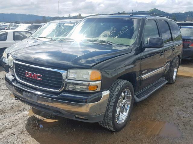 1GKEK13T53R202087 - 2003 GMC YUKON BLACK photo 2