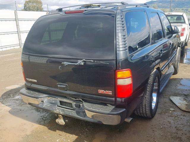 1GKEK13T53R202087 - 2003 GMC YUKON BLACK photo 4